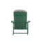 Merrick Lane Riviera Set of 2 Weather Resistant Adirondack Patio Chairs With Vertical Lattice Backs and Comfort Foam Cushions